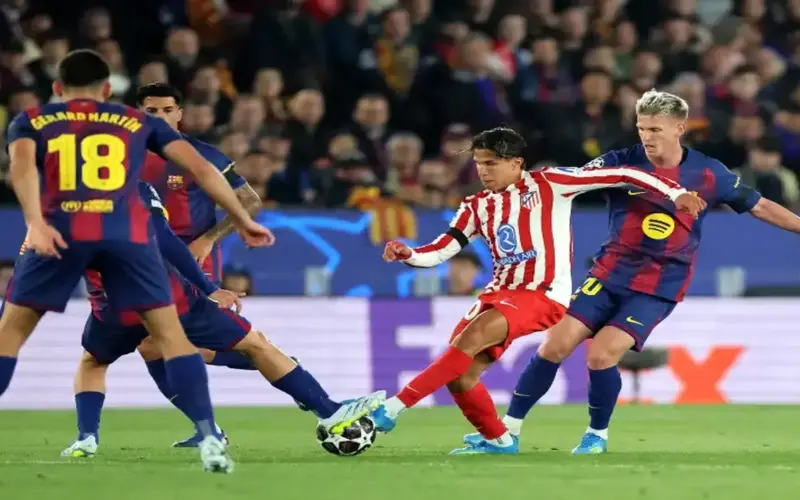 أهداف ونتيجة مباراة برشلونة وأتلتيكو مدريد في ربع نهائي دوري أبطال أوروبا